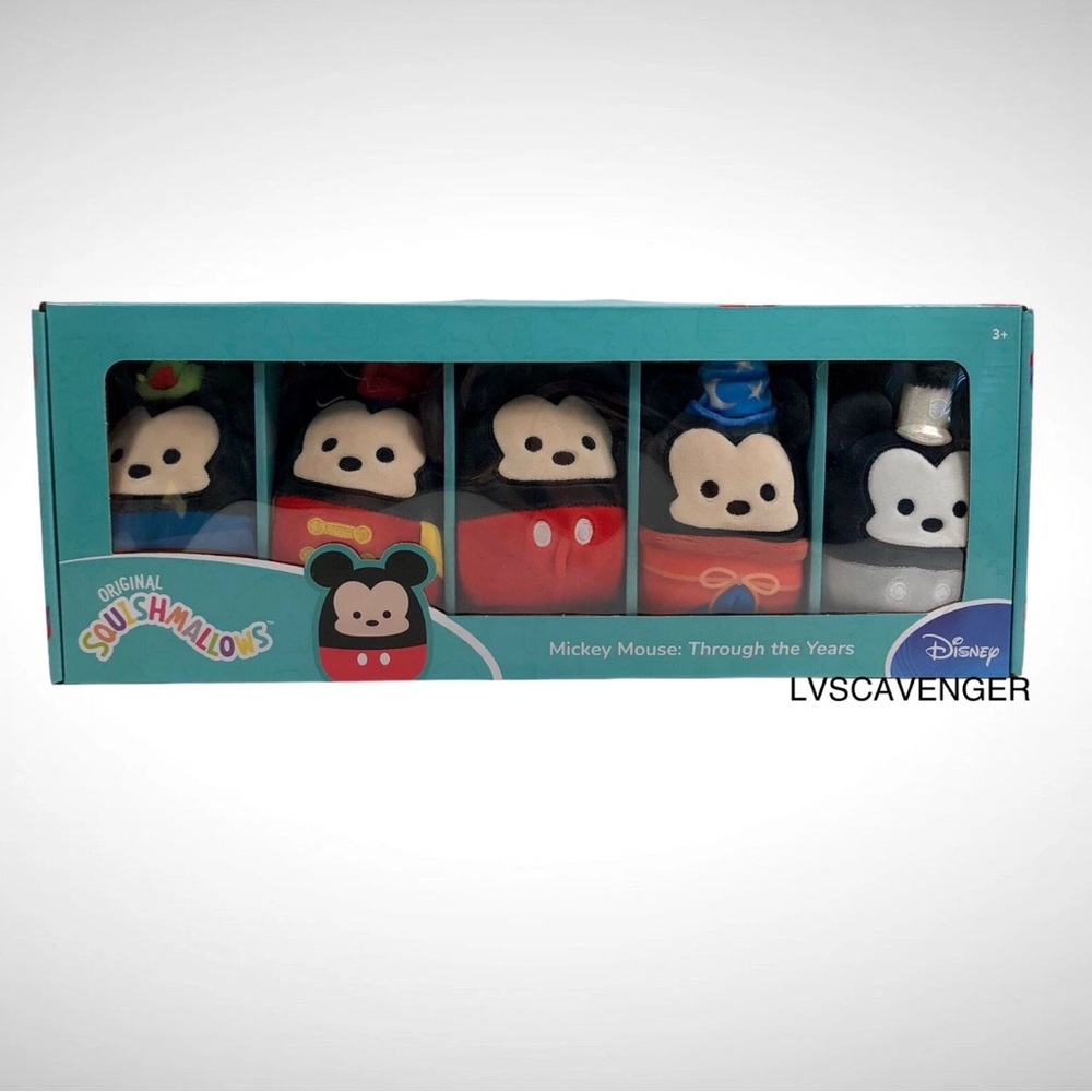 Squishmallow x Disney 4” Mickey Mouse: Through The Years Complete Box Set!